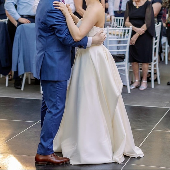 Jenny Yoo Brynn wedding gown (A-line, strapless, 5’3” hem) - Picture 6 of 16